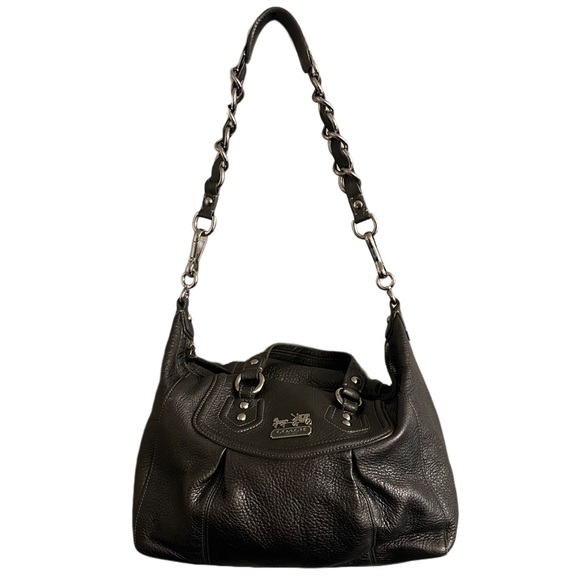 RARE Coach Madison Leather Satchel/ Shoulder Bag #14312 Anthracite - Picture 2 of 16